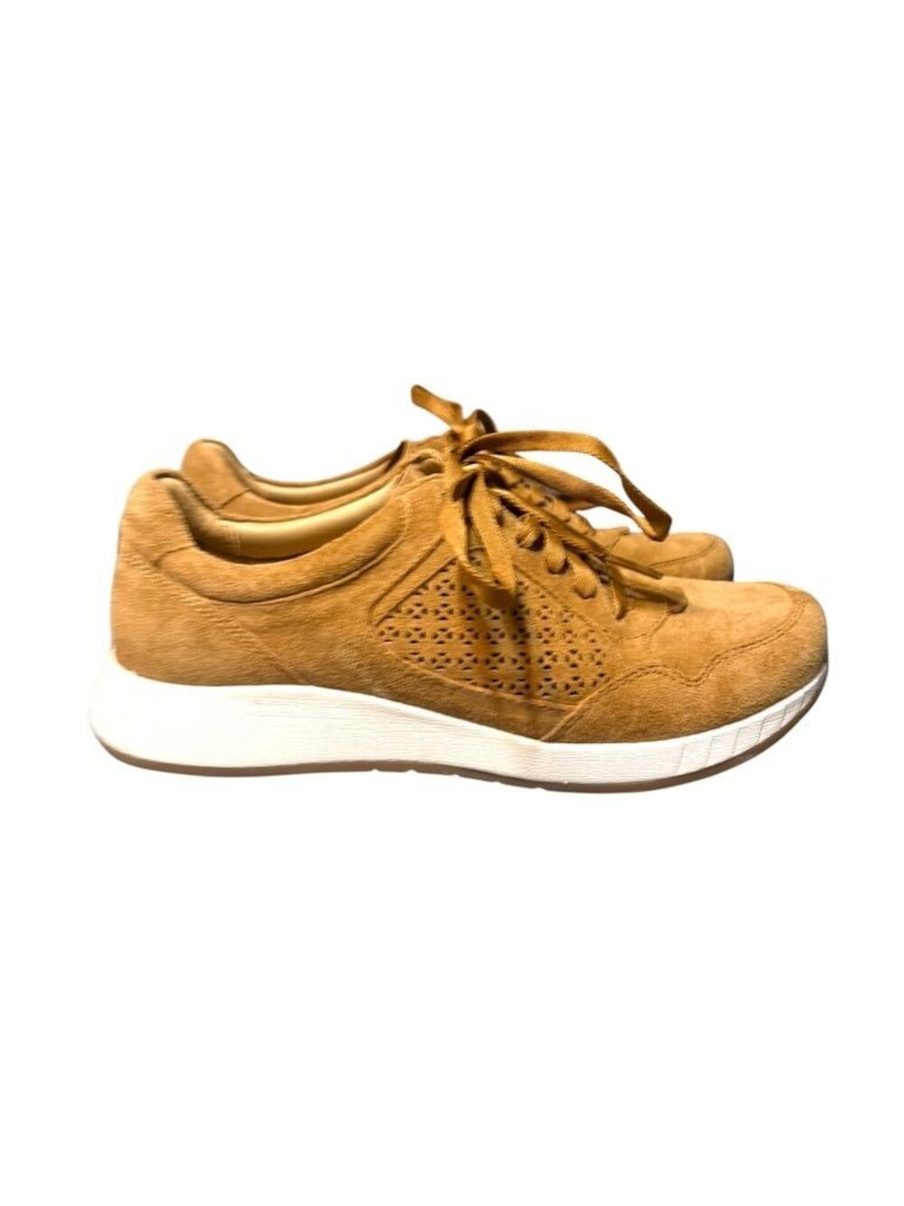 Dankso Catie Suede Sneakers Women 37 6.5 Chestnut Tan Casual Sportswear Comfy
